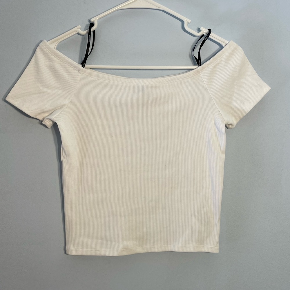 Forever 21, white off the shoulder shirt